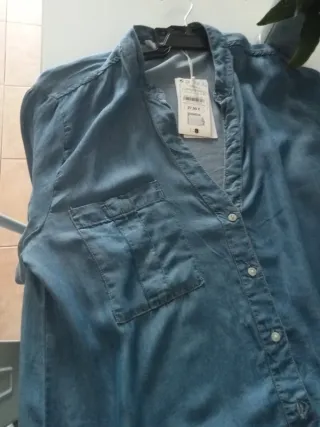 Vestido Sfera Vaquero Seda Talla L