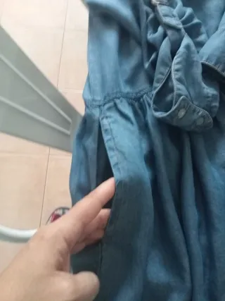 Vestido Sfera Vaquero Seda Talla L