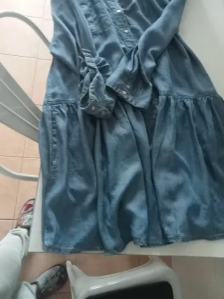 Vestido Sfera Vaquero Seda Talla L