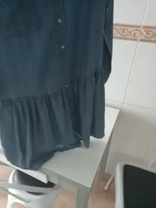 Vestido Sfera Vaquero Seda Talla L
