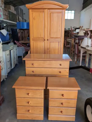 Dormitorio completo madera