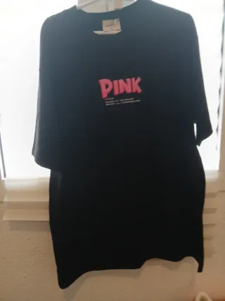 Camiseta Hombre Negra y Rosa nueva estrenar