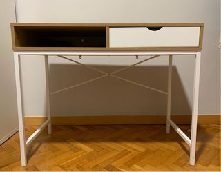 Escritorio juvenil 1 cajón madera y metal