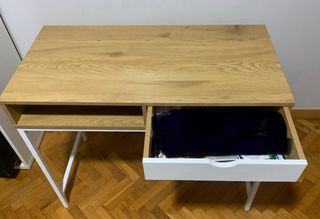 Escritorio juvenil 1 cajón madera y metal
