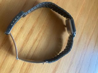 Reloj Lotus de pulsera de acero esfera blanca.