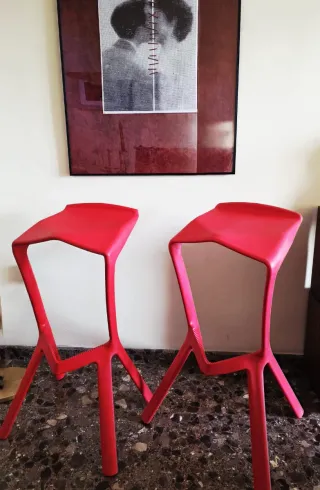 Pack 2 Taburetes Rojos (Réplica Miura)