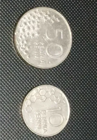 Lotto 6 Markkaa Finlandia da: 5, 1, 50p, 10p