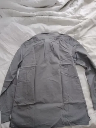 Camisa Scalpers Regular Fit Gris Azulada Talla M