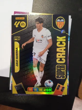 Cromo Panini Adrenalyn Javi Guerra Valencia CF