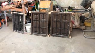 Ventanas Cortijo Madera Rejas (3uds)