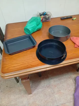 Set de moldes para bizcocho metálicos