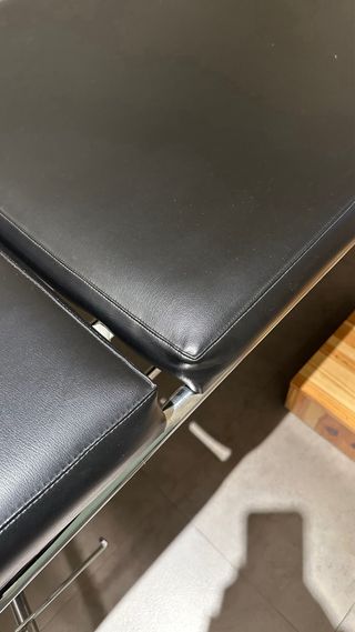 Camilla estetica pestañas + taburete madera