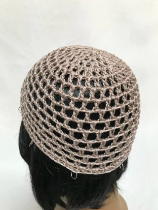 Mesh hat beige/caffelatte