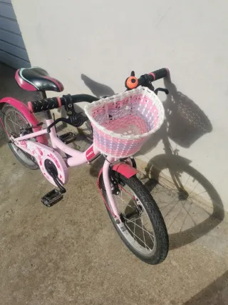 Bicicleta infantil rosa 16