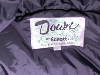 Chaqueta Plumón Schott Negra Talla XL