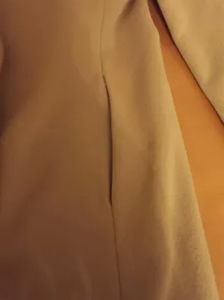 Abrigo Lana Beige Camel Talla 46