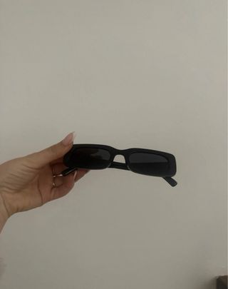 Occhiali da sole neri vintage Y2K unisex