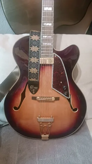 Guitarra Eléctrica Hollow Vintage Modelo Sultán