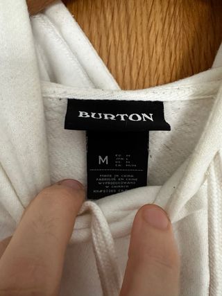 Sudadera Burton Snowboard Blanca