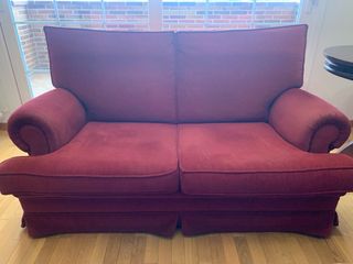 Sofá 2 plazas granate