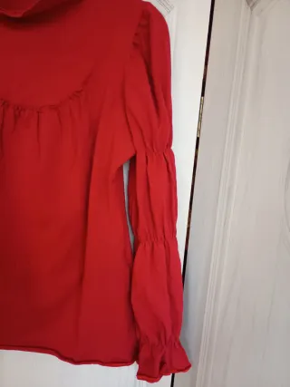 Blusa Vintage elegante Roja