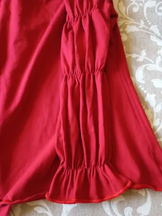 Blusa Vintage elegante Roja