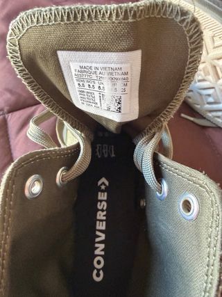 Converse All Star caña alta verde