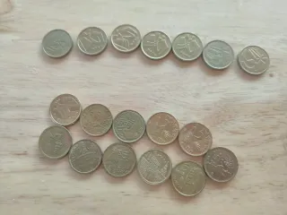 Lote 18 monedas 5 Pesetas variadas