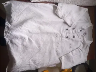 Camisa blanca niño talla 6/8