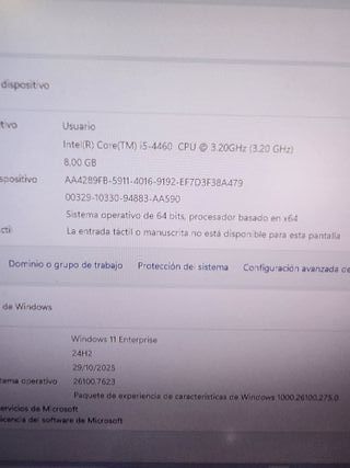 Ordenador Acer Core i5 4ta Generación 8GB RAM