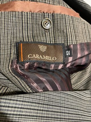 Americana CARAMELO rayas marrón/gris