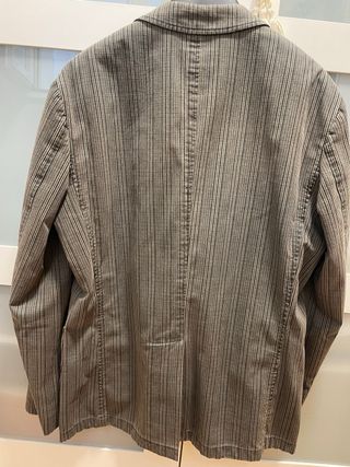 Americana CARAMELO rayas marrón/gris