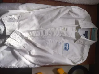 Camisa blanca niño talla 7-8 MARCA; MÁXIMO DUTTI