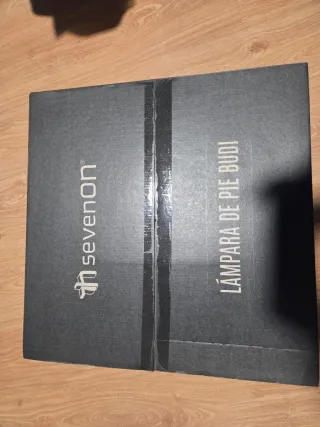 Lámpara de pie budi, de cañamo, 42cm diametro