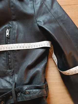 Abrigo de piel Pepe Jeans negro