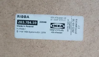 Marco Ikea Ribba Nero/Bianco