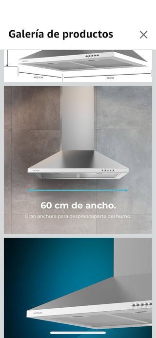 Campana extractora Cecotec LED