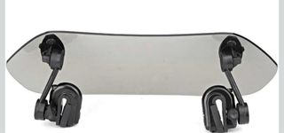 Deflector de viento moto gris