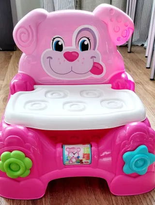 Sedia in plastica+soft block Clementoni