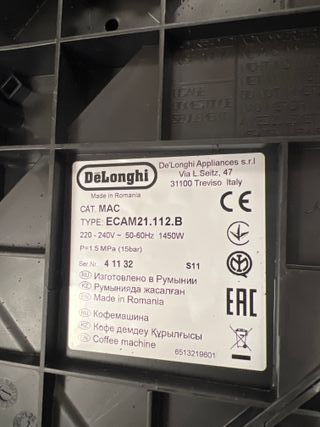 Cafetera DeLonghi Magnífica S Automática