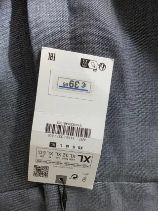 Pantalón Zara Gris Nuevo
