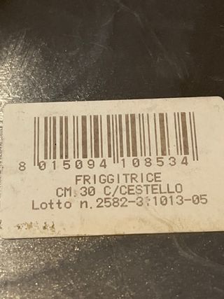 Friggitrice in Acciaio Inox Diametro 30 centimetr