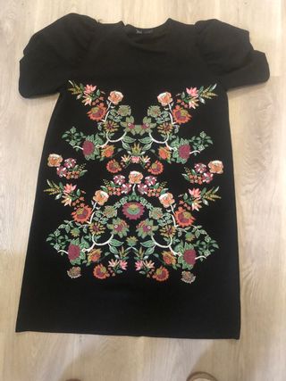Abito Zara manica corta fantasia floreale tg M