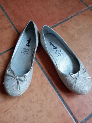 Zapatos plateados mujer talla 38