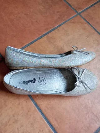 Zapatos plateados mujer talla 38