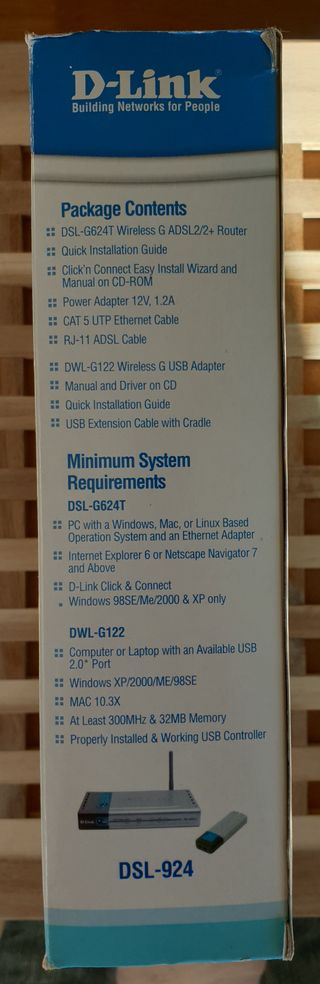 Router ADSL2+ D-Link DSL-G624T + USB Wi-Fi
