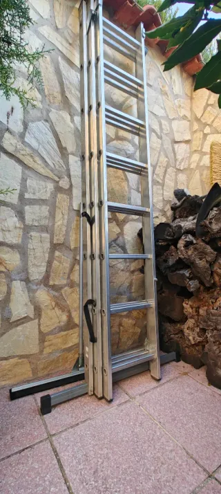 Escalera aluminio 7m 3 piezas