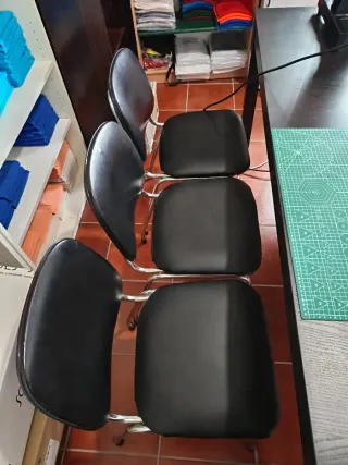 Sillas de oficina, mobiliario de madera