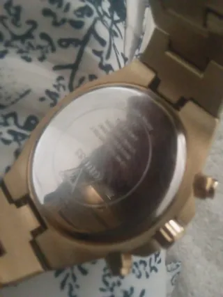 Reloj Guess Dorado y Verde Hombre