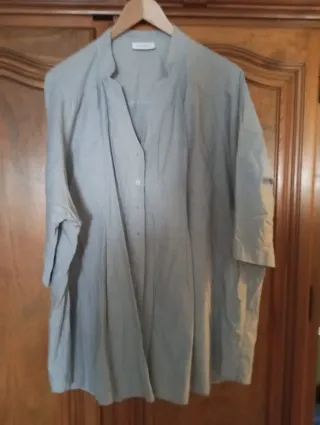 Camisa beige 3/4 talla 56